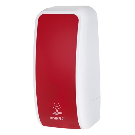 Desinfektionsspender / Desinfektionsmittelspender SENSOR / berührungslos-rot-weiss