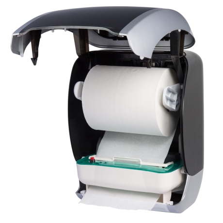 Cosmos Handtuchrollenspender Sensor schwarzweiß