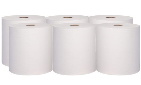 Tissue Handtuchrollen JM-2000 2-lagig hochweiß 140 m 6er Pack