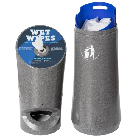 Standspender Wet Wipes Kunststoff granit hell 