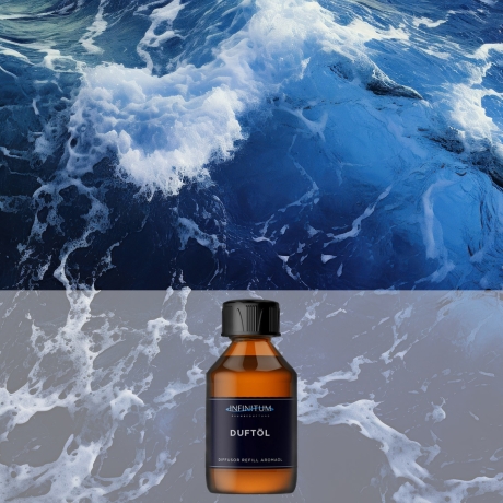 Deep Ocean - Premium Duftöl von INFINITUM-edle Geranie vereint mit der Frische von grünen Noten, Lemon, Jasmin und Iris