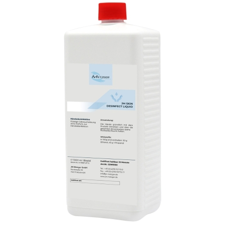 10 x JM Skindisinfect Liquid für die hygienische Händedesinfektion Hautantisepticum, 1000 ml