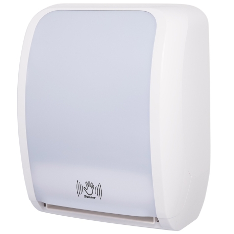 Handtuchspender Cosmos  sensor, berührungslos, Batterie & Netzbetrieb, Blattlängeneinstellung weiss