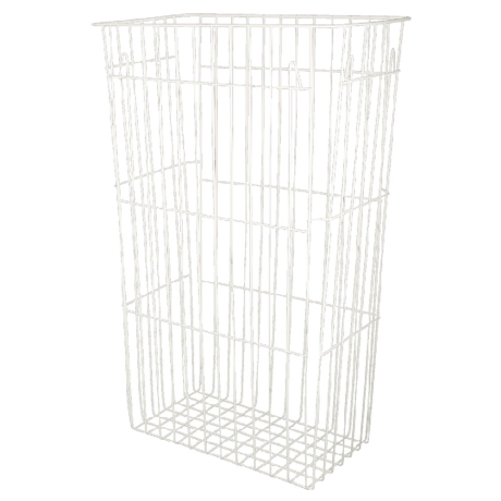 Stapelbarer Papierkorb  zum Hängen oder Stellen, 60 Liter, weiss