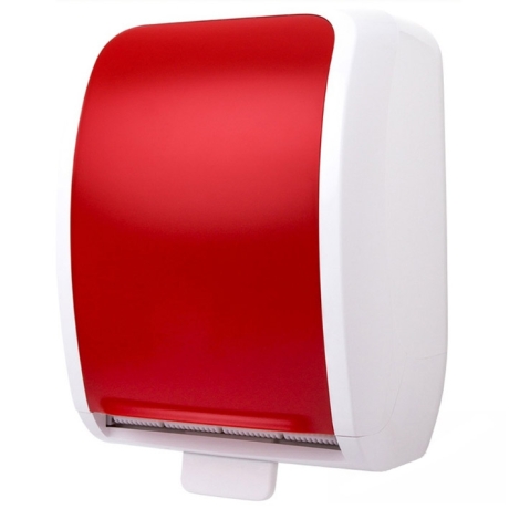 COSMOS Autocut Handtuchrollenspender-rot-weiss