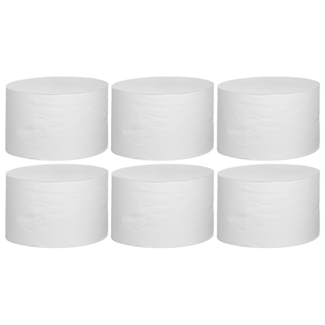 6 x 180 m Toilettenpapier Innenabrollung 2-lagig, Zellstoff