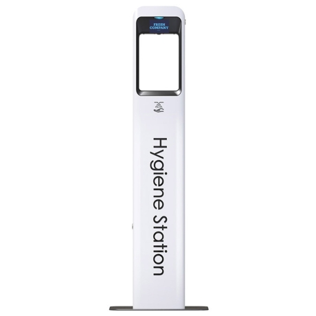 Sensor Händedesinfektionsständer, Hände-Desinfektionssäule, 5 Liter Tank weiss