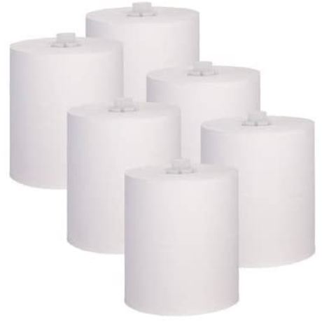 COSMOS Handtuchrollen 100% Zellstoff 2-lagig, 140m x 6 Rollen