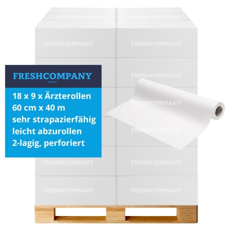 18 x 9 18 x 9 Medizinrollen, Liegenauflagen, Ärztekrepp, 60 x 40 cm