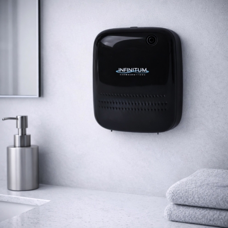 Ostro -Batterie oder USB Duftgerät Diffuser Duftspender mit APP-Steuerung bis 130 m² Raumbeduftung schwarz