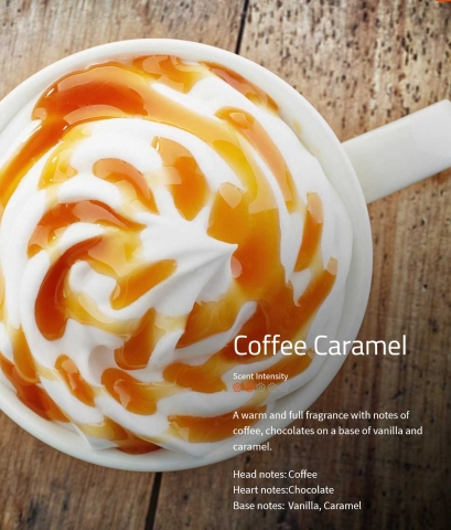 Zaluti, Aromaöl, Coffee Caramel **  Betörend leckerer Kaffeeduft, ergänzt durch ein unwiderstehliches Karamellaroma  