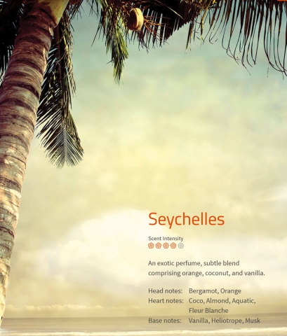 Seychelles Aromaöl 200ml

Exotik pur – Orange, Kokos und Vanille.