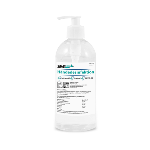 Händedesinfektion Semycare 80 Vol% Ethanol 15 x 500 ml Pumpflasche
