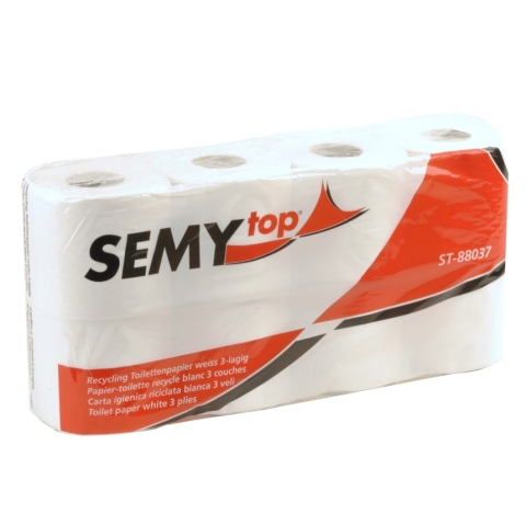 SemyTop Toilettenpapier, 3-lagig, Recycling