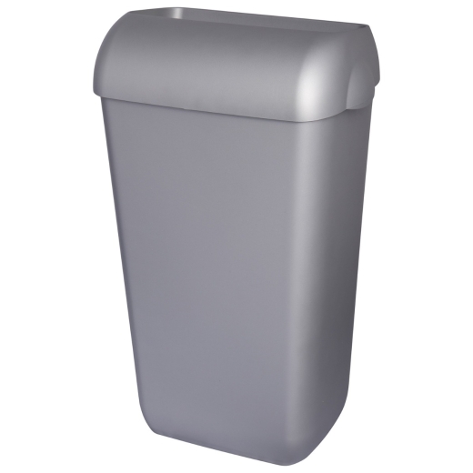 Abfallbehälter, Mülleimer, 25-Liter, Wandmontage oder stehend, mit  abnehmbaren Deckel - weiss