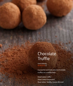 Chocolate Truffle Aromaöl 200ml
Der fesselnde Duft von echter Schokolade und Kakaobohnen.
