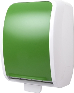 COSMOS Autocut Handtuchrollenspender-grün-weiss